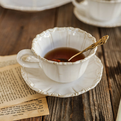 Taza Vintage con plato Elegante | Kawaii Stuff Shop