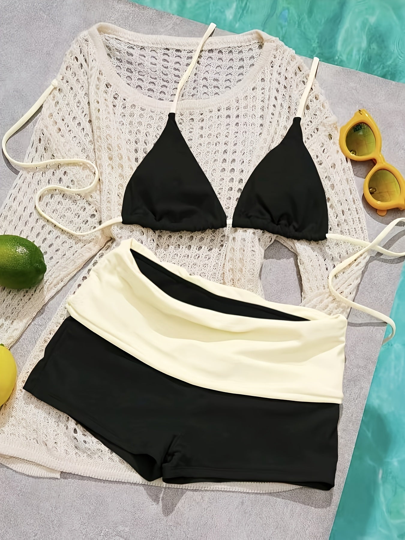 Bikini de mujer short para piscina playa