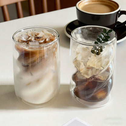 Vaso de Cristal en Espiral Aesthetic