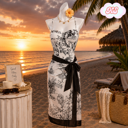 Bañador Elegante Mujer con Pareo Playa Tropical estilo japones