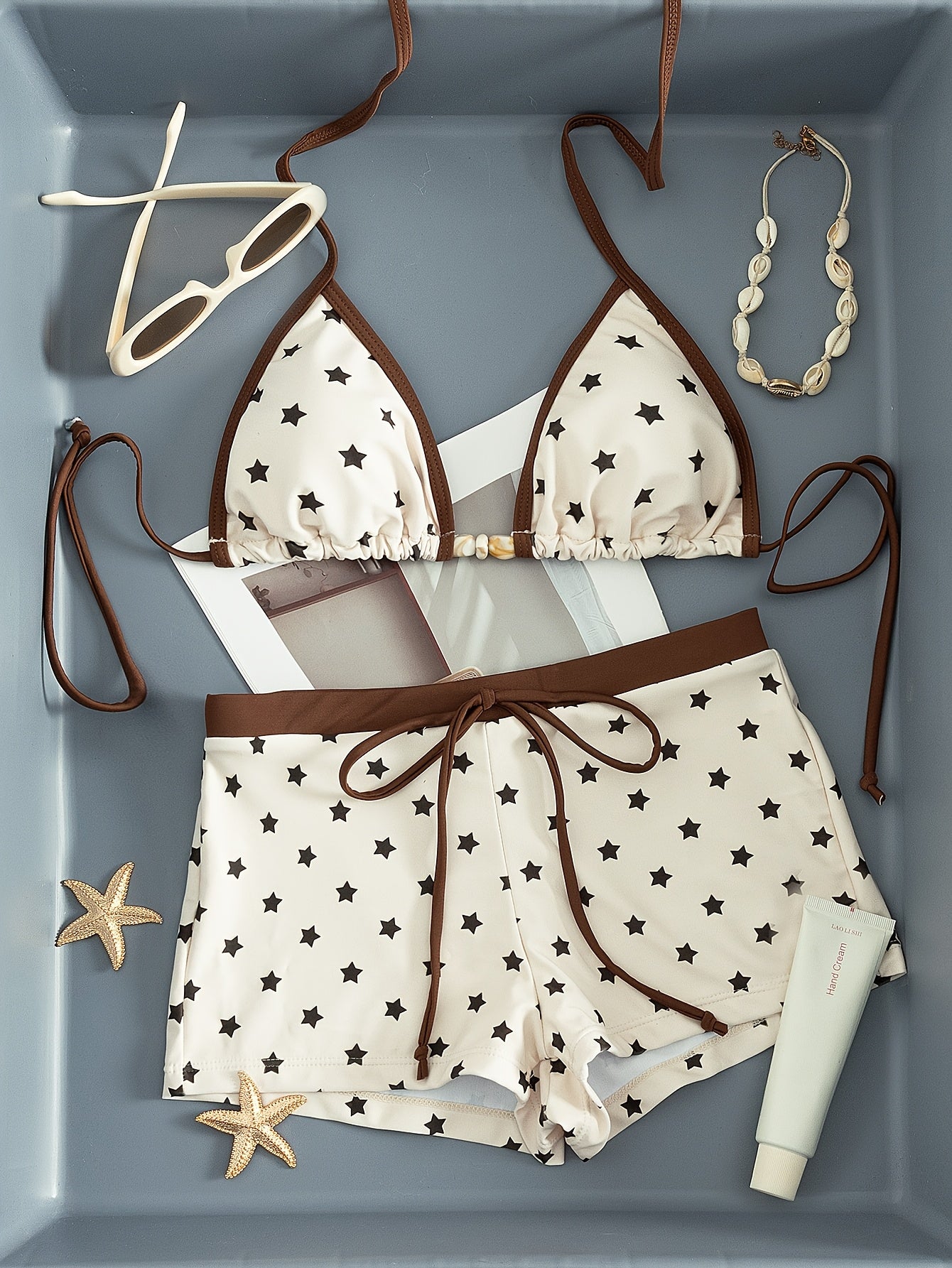 Bikini con pantalon para chicas estilo kawaii