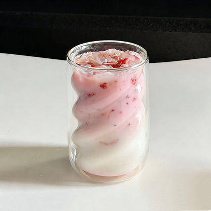 Vaso de Cristal en Espiral Aesthetic